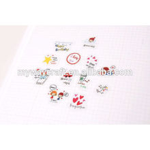 stationery fancy adhesive transparent label sticker for wholesales